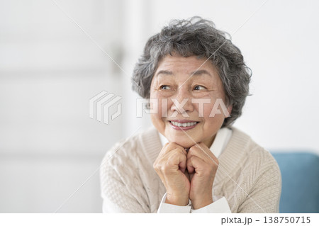 笑顔のシニア女性 138750715