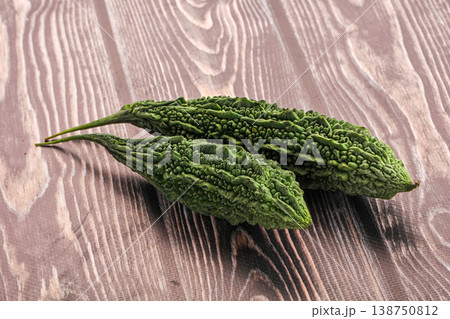 Natural raw ripe green bitter melon 138750812