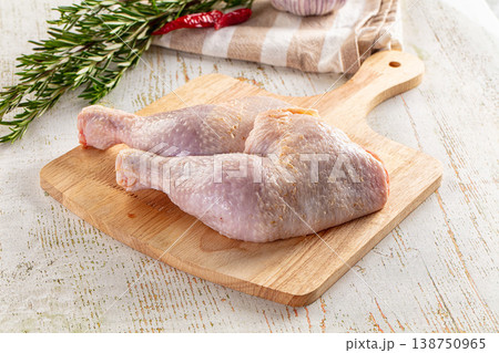 Raw whole chicken leg for cooking 138750965
