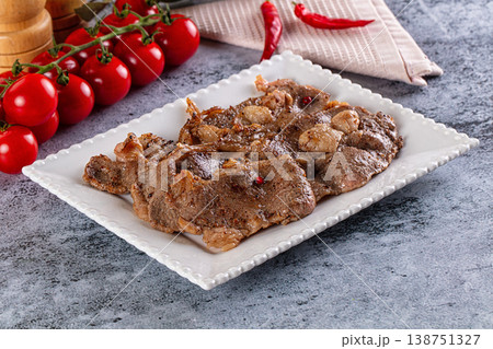 Grilled marble beef bacon snack Grilled marble beef bacon snack 138751327