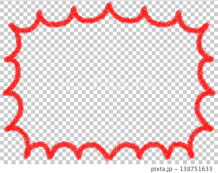 Cute red hand-painted frame Cute red hand-painted frame 138751633