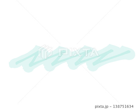 青い手描きのハイライト 青い手描きのハイライト 138751634