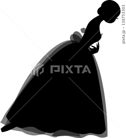 バレエ　バレリーナ　ジゼル　妖精　シルエット 138753303