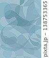 An abstract blue-themed art, with overlapping shapes and patterns creating a modern design 138753365