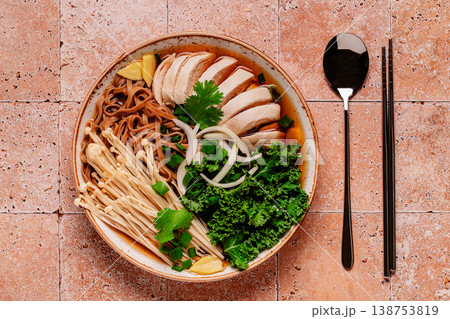 Asian miso ramen noodle soup. Asian miso ramen noodle soup. 138753819