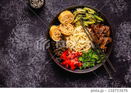 Korean Cold Noodle Soup guksu Korean Cold Noodle Soup guksu 138753876