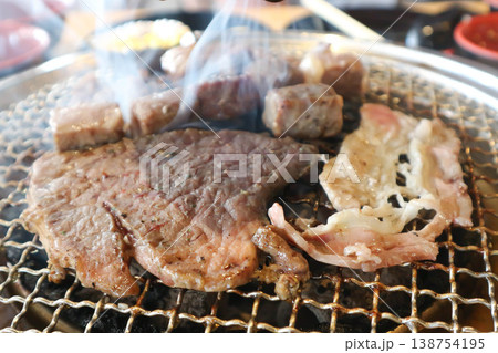 grilled pork , grilled pork in the oven or Korean barbecue 138754195
