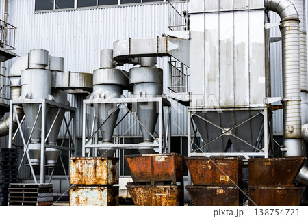 工場プラント　集塵機 138754721