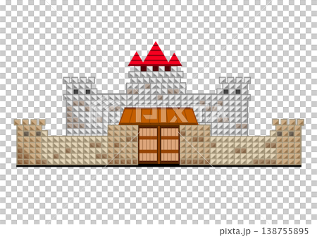 Pixel art castle Pixel art castle 138755895