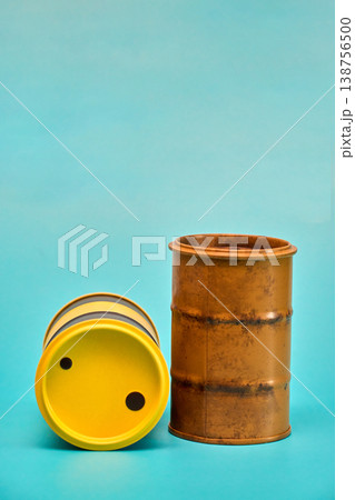 Vintage Copper and Yellow Container Pair 138756500