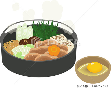 豚肉のすき焼き 138757473