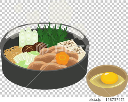 豚肉のすき焼き 138757473