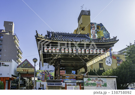 名古屋市街　大須商店街　大須観音　鐘楼　愛知県名古屋市 138758092