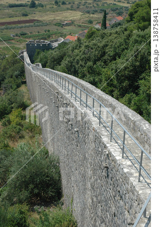 Historical Walls of Ston in Croatia 138758411