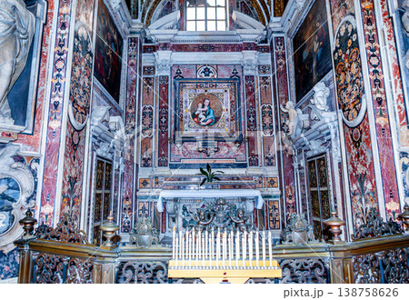Interiors of san Paolo Maggiore church, Naples, Italy Interiors of san Paolo Maggiore church, Naples, Italy 138758626
