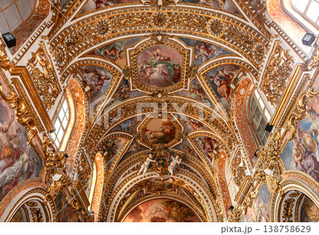 Interiors of san Paolo Maggiore church, Naples, Italy 138758629