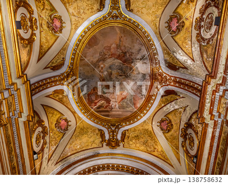 Interiors of san Paolo Maggiore church, Naples, Italy 138758632