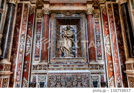 Interiors of san Paolo Maggiore church, Naples, Italy Interiors of san Paolo Maggiore church, Naples, Italy 138758657