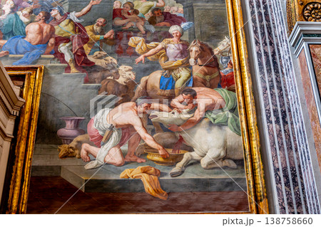 Interiors of san Paolo Maggiore church, Naples, Italy 138758660