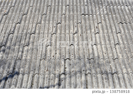 Old Corrugated Roof Texture 138758918