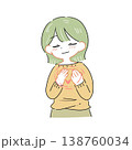 自分を大切にする女性のイラスト 138760034