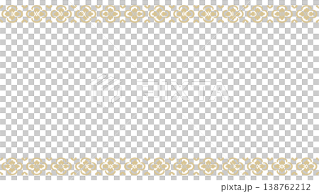 Hand-drawn style floral diamond pattern line illustration_16:9 Hand-drawn style floral diamond pattern line illustration_16:9 138762212