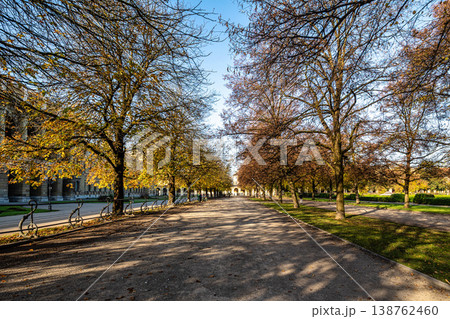 Walking in Hofgarten Park in Munich on an autumn day, Germany Walking in Hofgarten Park in Munich on an autumn day, Germany 138762460