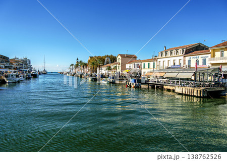 Historic port of the fishing village Le Grau du Roi in France Historic port of the fishing village Le Grau du Roi in France 138762526
