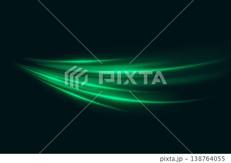 Green luminous lines moving, showing speed effect and dynamic presentation Green luminous lines moving, showing speed effect and dynamic presentation 138764055