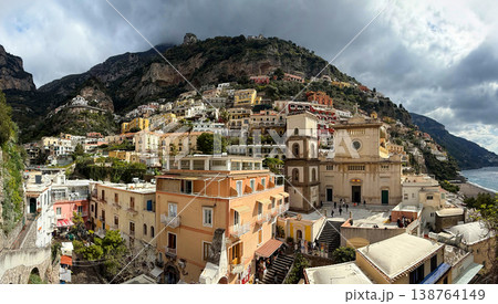 Positano on the Amalfi Coast, Italy 138764149