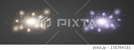 Light burst with glowing sparks and particles for overlay effect background Light burst with glowing sparks and particles for overlay effect background 138764181