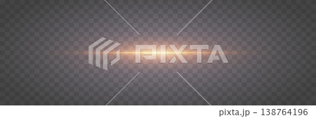 Golden light streak effect extending horizontally, creating abstract energy glow 138764196