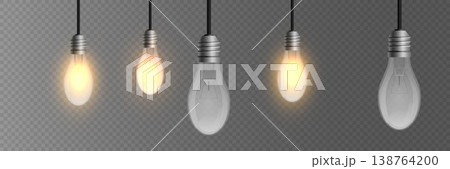 Light bulbs illuminating, depicting ideas, creativity, innovation and technology Light bulbs illuminating, depicting ideas, creativity, innovation and technology 138764200