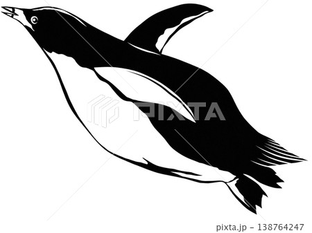 お腹ポッコリ脂の乗った魚をたっぷり食べて大満足の可愛いペンギン切り絵貼り絵イラスト お腹ポッコリ脂の乗った魚をたっぷり食べて大満足の可愛いペンギン切り絵貼り絵イラスト 138764247