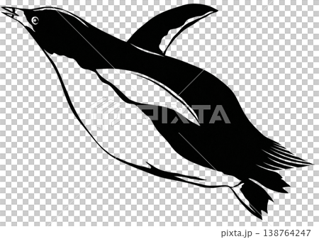 お腹ポッコリ脂の乗った魚をたっぷり食べて大満足の可愛いペンギン切り絵貼り絵イラスト お腹ポッコリ脂の乗った魚をたっぷり食べて大満足の可愛いペンギン切り絵貼り絵イラスト 138764247
