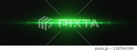 Green glowing light creating digital energy beam on transparent background Green glowing light creating digital energy beam on transparent background 138764390