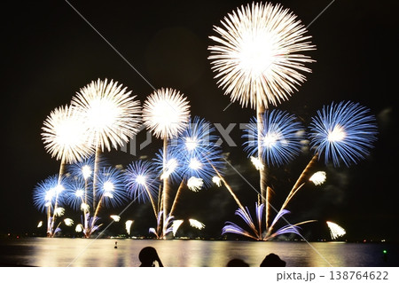 水郷祭　花火大会　打ち上げ花火　打上花火　島根　中国地方 138764622
