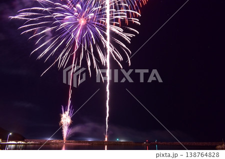宇部市花火大会　打ち上げ花火　打上花火　山口　中国地方 138764828