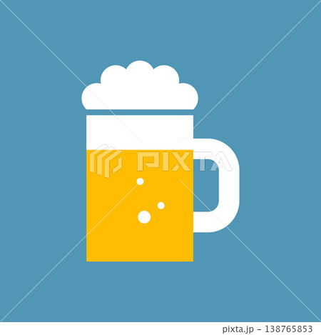 シンプルなビールのアイコン 138765853