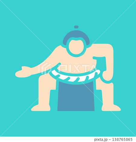 相撲の力士アイコン 138765865