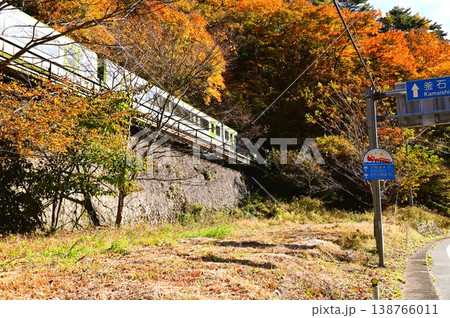 秋のJR釜石線（銀河ドリームライン釜石線） 138766011