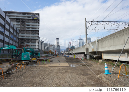 工事中の新しい路線	 138766119