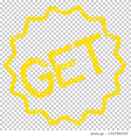 クレヨン素材 手描きのスタンプ風文字 GET クレヨン素材 手描きのスタンプ風文字 GET 138766500
