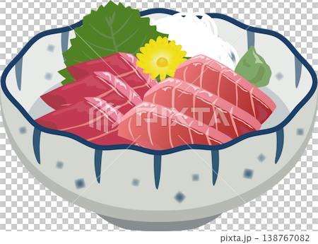 Japanese-style small dish: Tuna sashimi Japanese-style small dish: Tuna sashimi 138767082