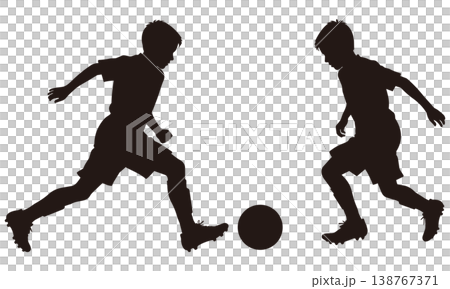 Silhouette [Soccer Boy] 138767371