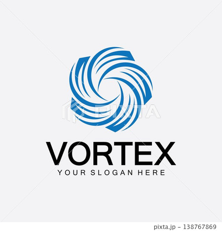Vortex logo symbol icon illustration design vector.Tornado, vortex, hurricane logo design elements Vortex logo symbol icon illustration design vector.Tornado, vortex, hurricane logo design elements 138767869