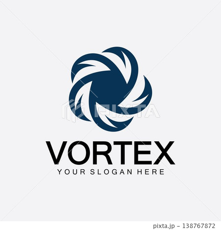 Vortex logo symbol icon illustration design vector.Tornado, vortex, hurricane logo design elements Vortex logo symbol icon illustration design vector.Tornado, vortex, hurricane logo design elements 138767872