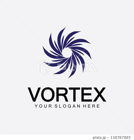 Vortex logo symbol icon illustration design vector.Tornado, vortex, hurricane logo design elements Vortex logo symbol icon illustration design vector.Tornado, vortex, hurricane logo design elements 138767885