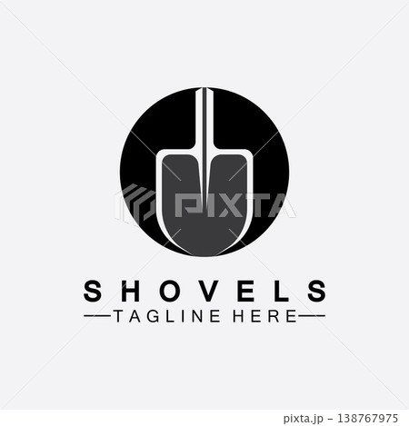 Shovel logo vector icon symbol illustration design.Shovel icon isolated on white background. Gardening tool. Tool for horticulture ,agriculture ,farming. Vector Illustration Shovel logo vector icon symbol illustration design.Shovel icon isolated on white background. Gardening tool. Tool for horticulture ,agriculture ,farming. Vector Illustration 138767975