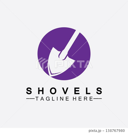Shovel logo vector icon symbol illustration design.Shovel icon isolated on white background. Gardening tool. Tool for horticulture ,agriculture ,farming. Vector Illustration Shovel logo vector icon symbol illustration design.Shovel icon isolated on white background. Gardening tool. Tool for horticulture ,agriculture ,farming. Vector Illustration 138767980